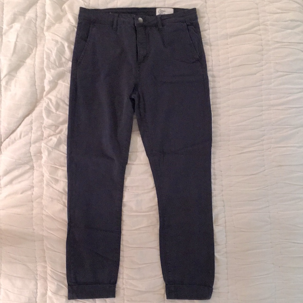 Cosmic blue love - cuffed navy skinny jean - 29